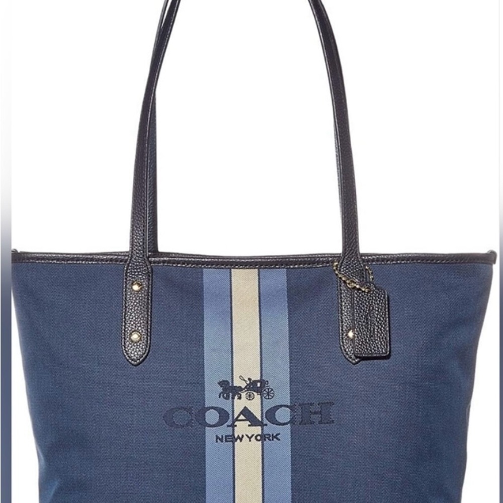 💙 COACH 💙 Horse & Carriage Jacquard City Tote